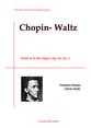 Waltz in D-flat Major, Op. 64, No. 1 piano sheet music cover
